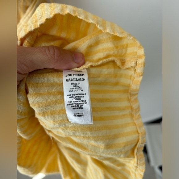 Jillian Harris x Joe Fresh linen light  yellow dress - Picture 9 of 11